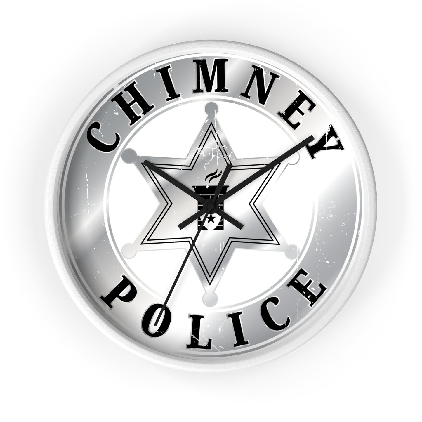 Chimney Police Wall Clock