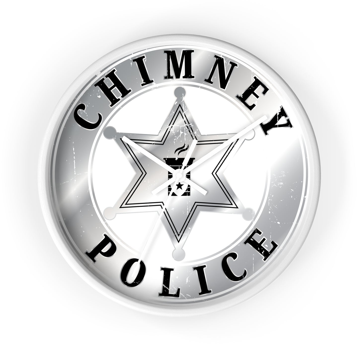 Chimney Police Wall Clock