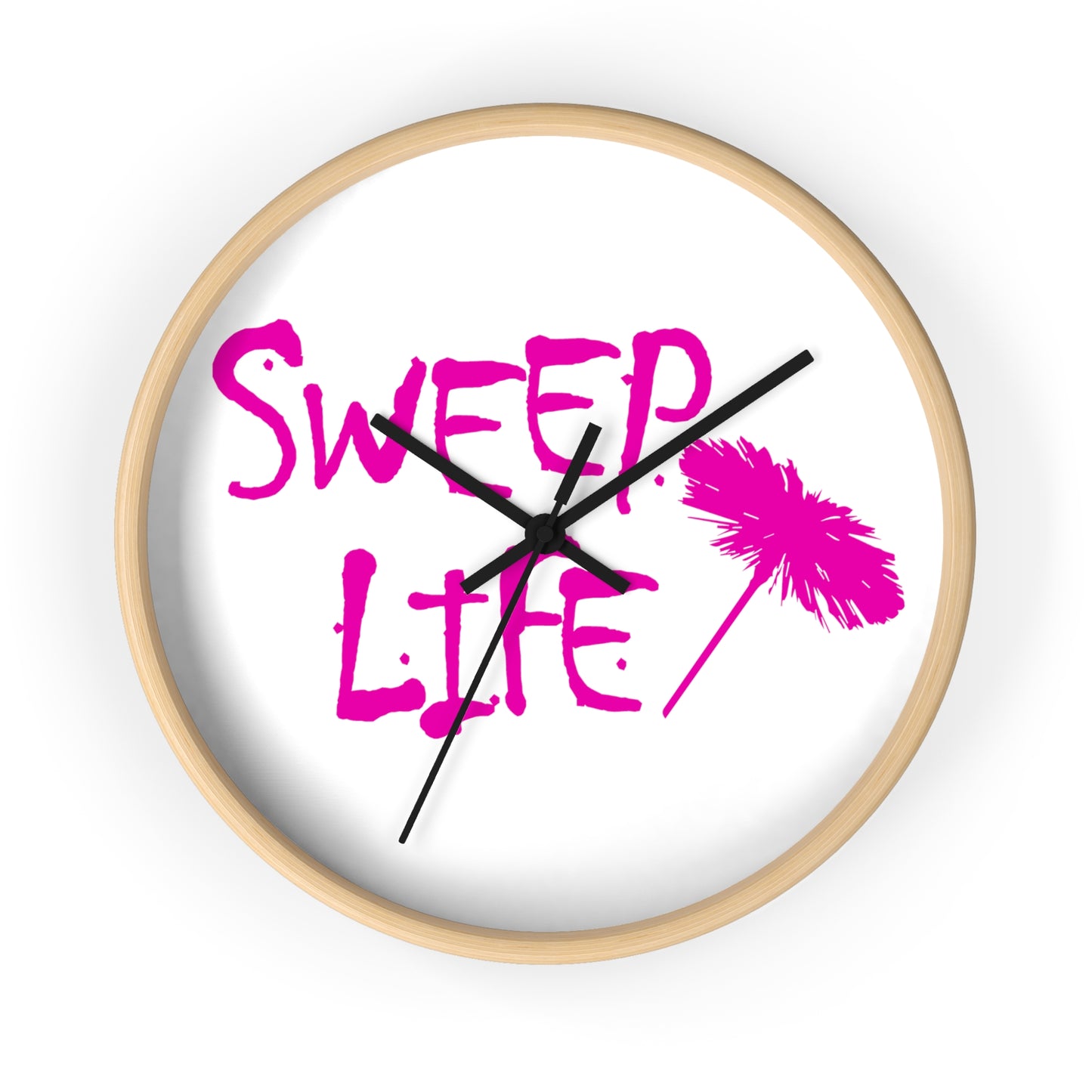 Sweep Life Wall Clock - Pink