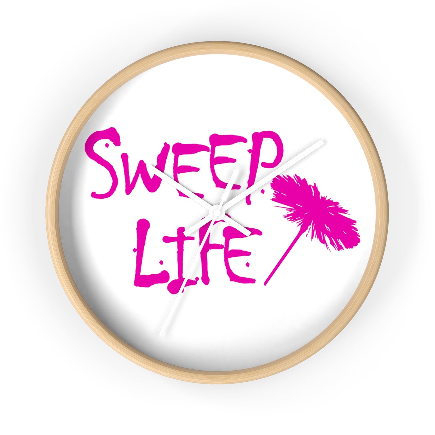 Sweep Life Wall Clock - Pink