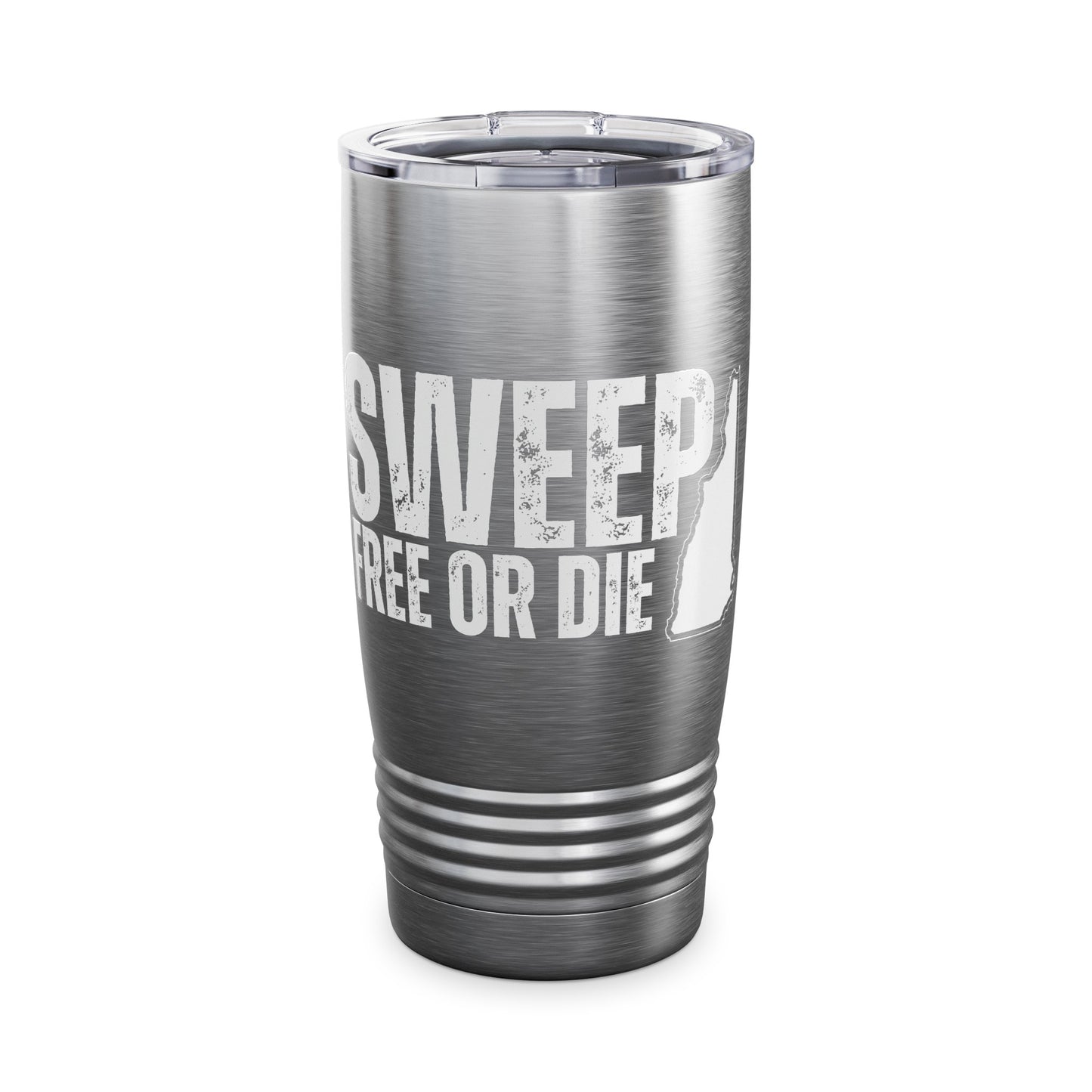 Sweep Free or Die Tumbler - White