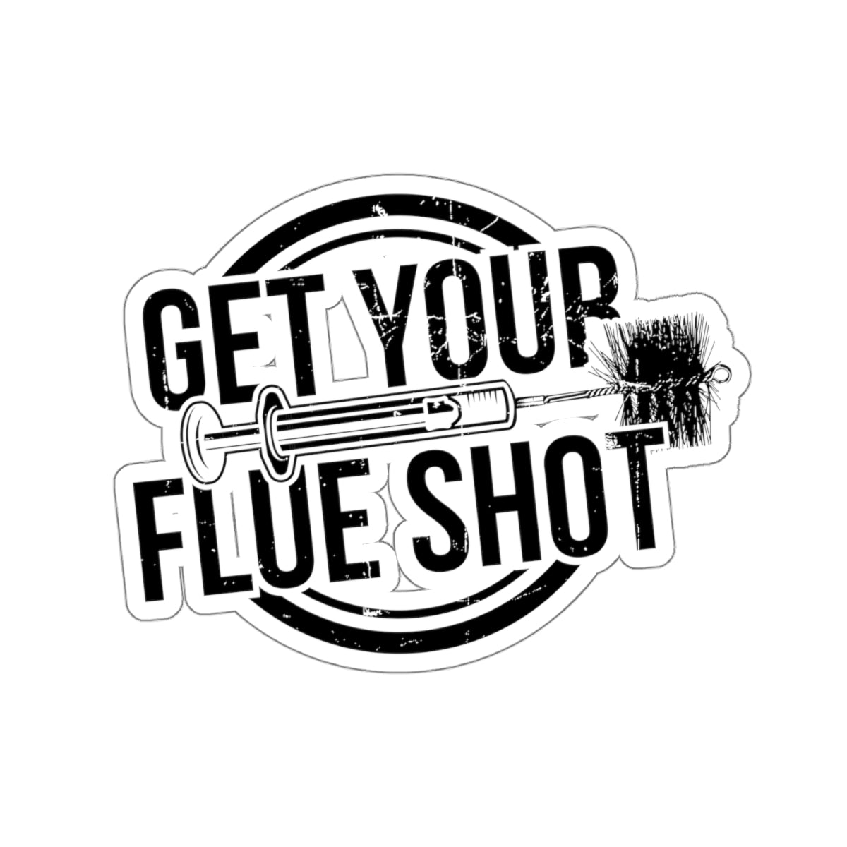 Get Your Flue Shot Sticker