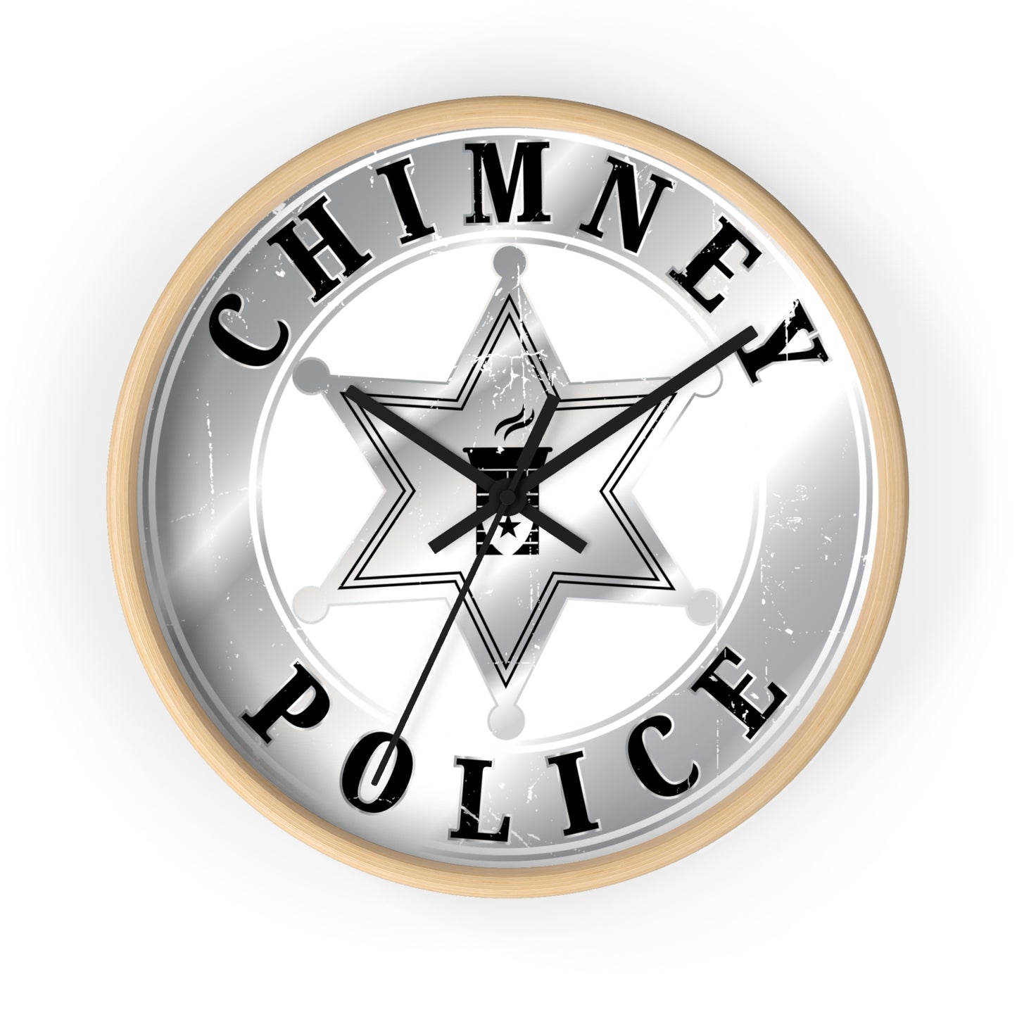 Chimney Police Wall Clock