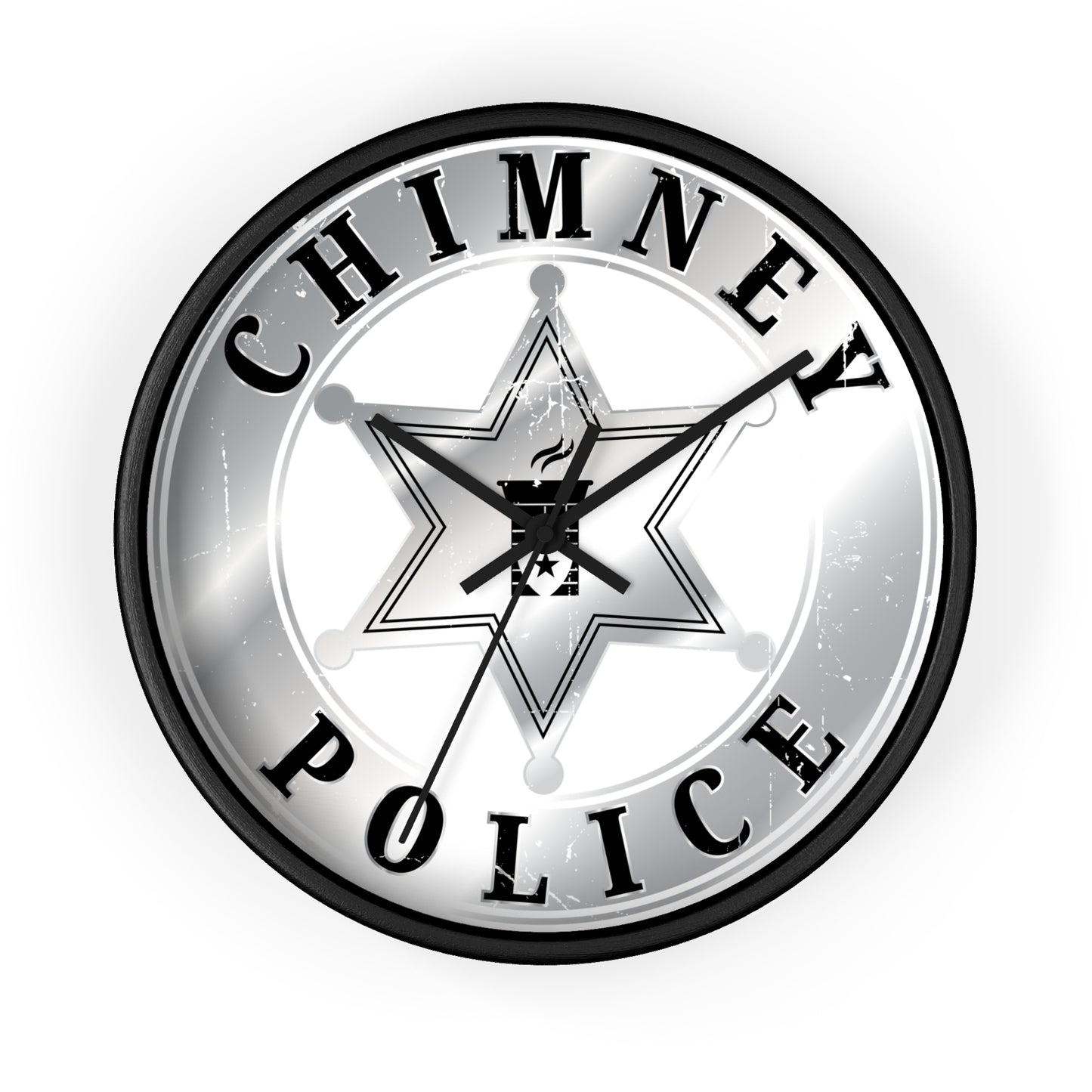 Chimney Police Wall Clock