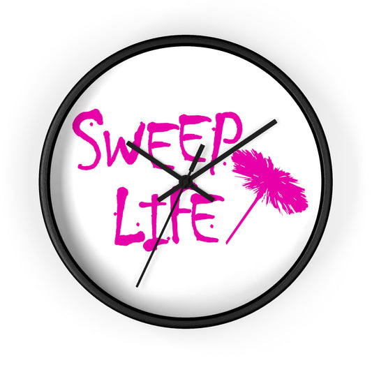 Sweep Life Wall Clock - Pink