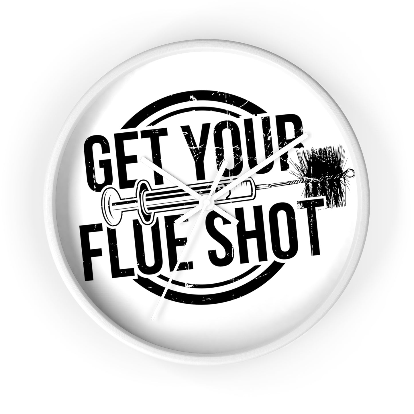 Get Your Flue Shot Wall Clock