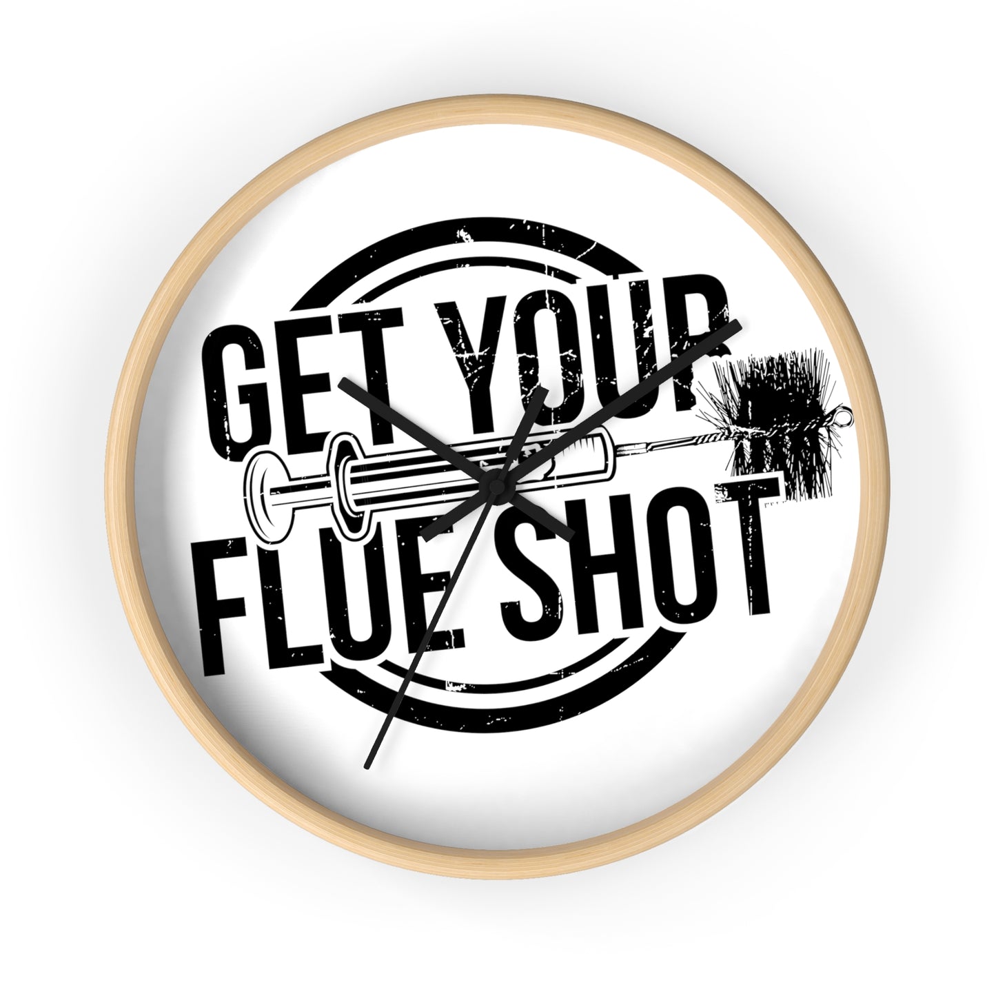 Get Your Flue Shot Wall Clock