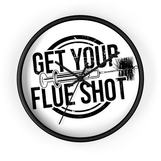 Get Your Flue Shot Wall Clock